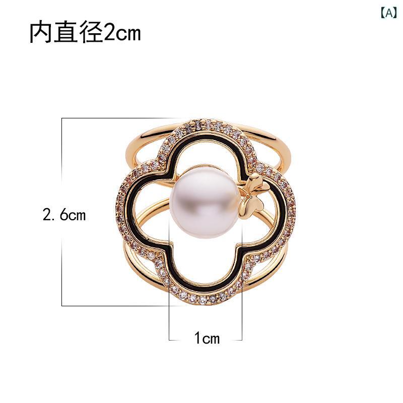 スカーフ リング おしゃれ 上品 レディース アクセサリー スカーフ バックル ハイエンド 四つ葉 クローバー 多機能 鎖骨 ボウ 小さい 正方形 スカーフ ベルト アクセサリー