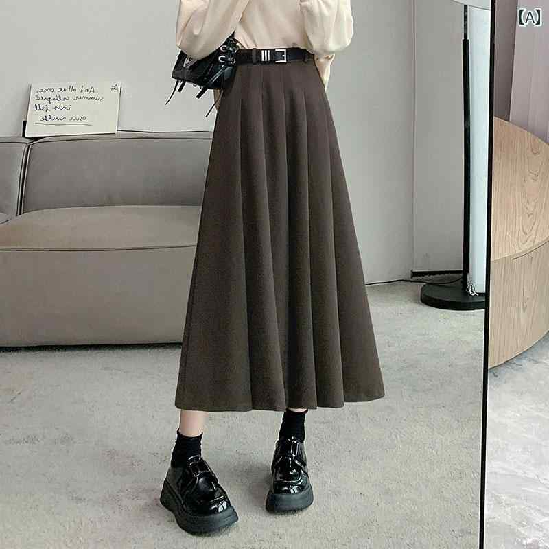 スカート フレアスカート プリーツスカート ロングスカート カジュアル シンプルモダン 通勤 通学 ショッピング レディースファッション