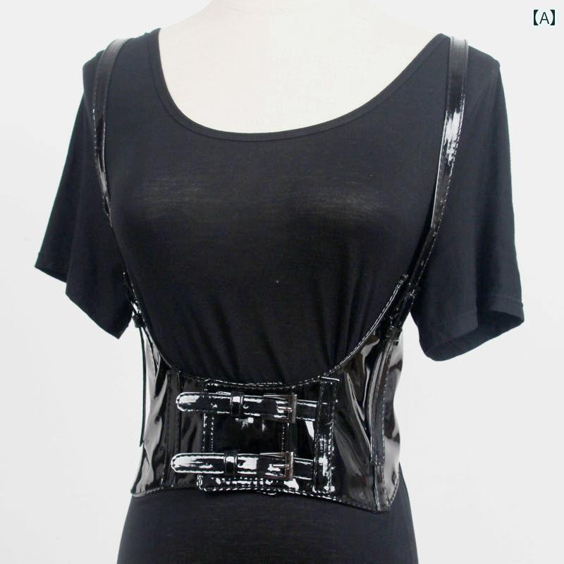 ベルト サスペンダー ストラップ シングル ループ レディース ファッション アクセサリー ベルト オールシーズン ウエスト バンド PU