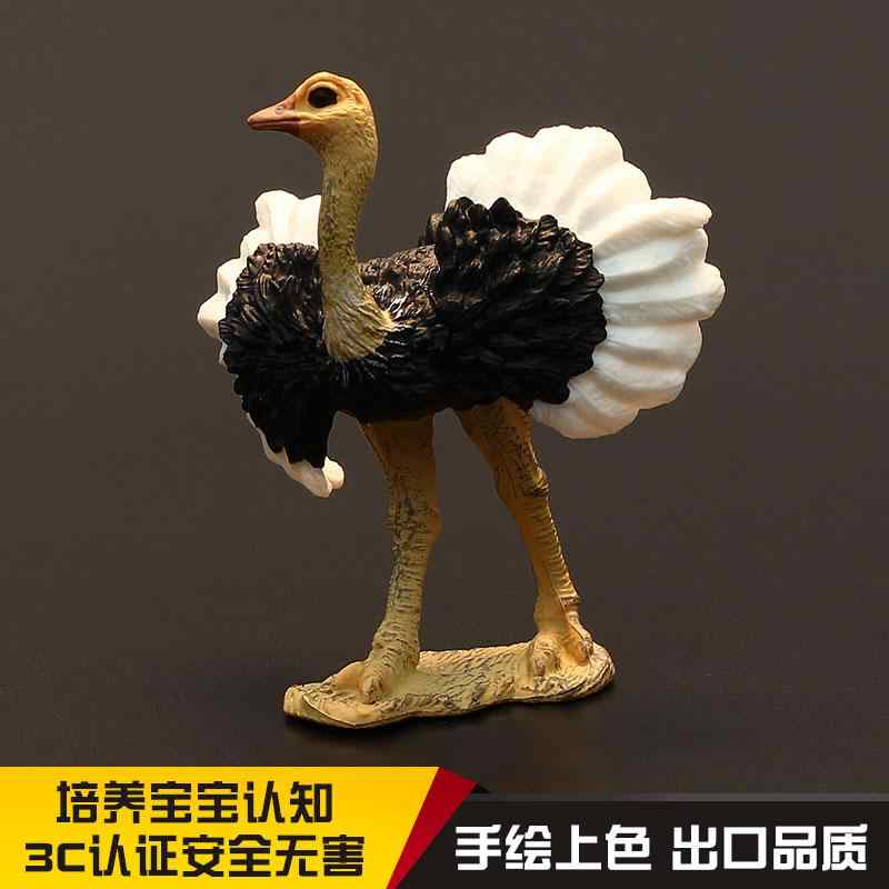 鳥 フィギュア 模型 人形 おもちゃ ホビー ガーデニング オーナメント 子供 シミュレーション バード コレクション インテリア ミニチュア 動物 ダチョウ プレゼント 置物 かわいい