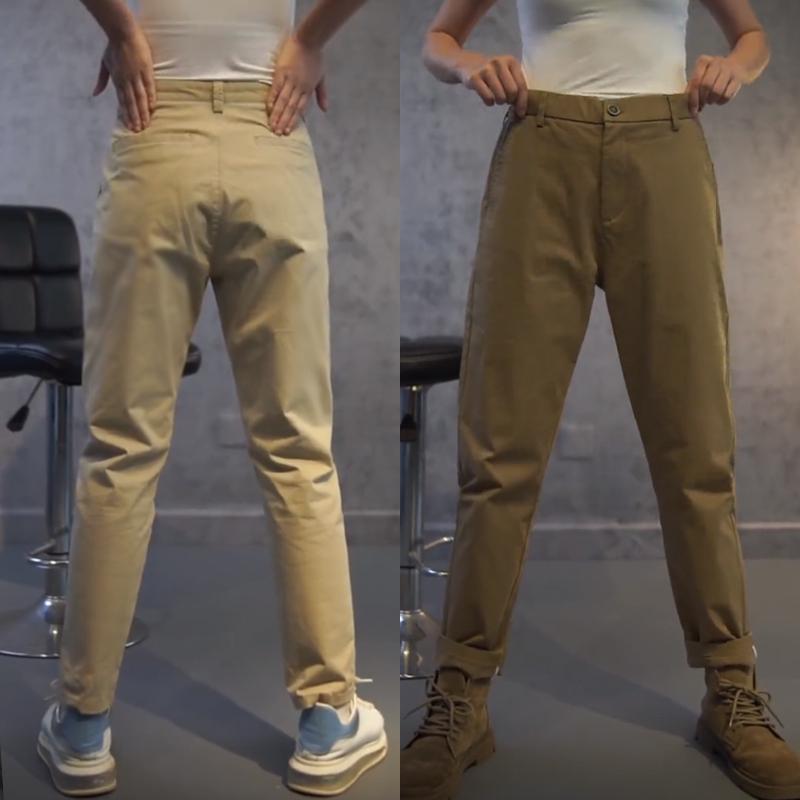 パンツ カジュアル メンズ レディース ボトムス 長ズボン ハイエンド ビジネス おしゃれ ストレート シンプル 伸縮性 ロング 春夏