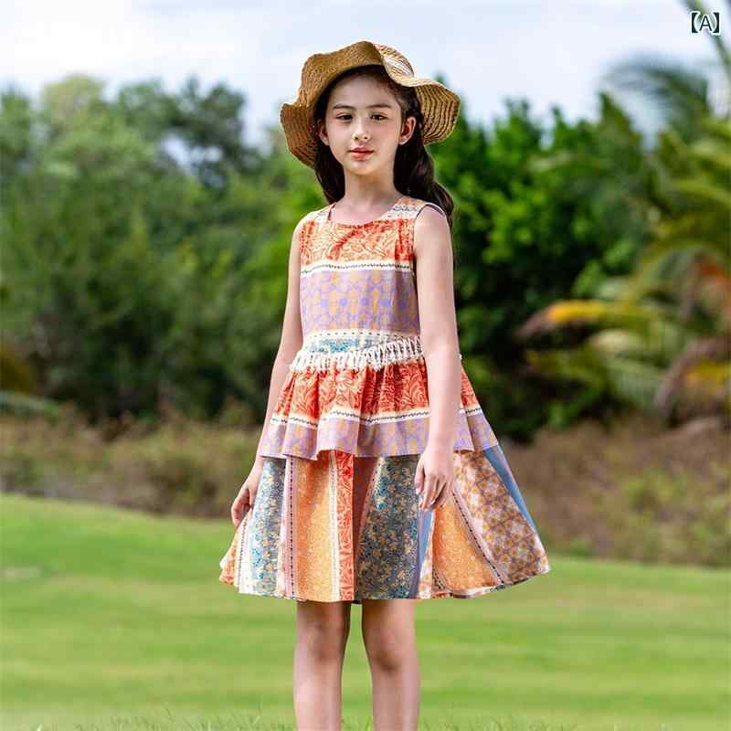 ワンピース ノースリーブ 夏ウェア シンプル カジュアル かわいい キッズ 幼児 子供 キッズファッション 子供服 女の子 夏