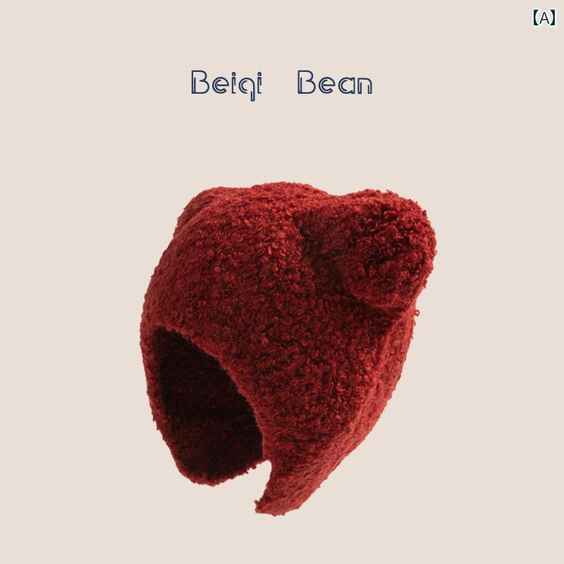 ニット帽 キッズ 冬 子供 帽子 韓国 かわいい クマ 耳 ぬいぐるみ 帽子 男の子 ガールズ 耳保護 暖かい