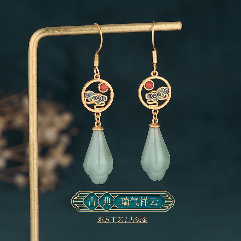 樂天商城 - ピアス レディース ファッション アクセサリー オールシーズン 耳飾り ジュエリー エスニック レトロ チャイナ風