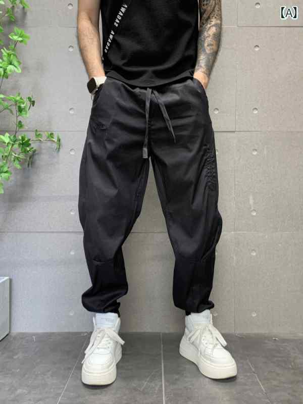 ジョガーパンツ 動きやい 春夏 メンズ カジュアル パンツ ワークウェア レギンス 無地 スポーツ メンズ ズボン さわやか