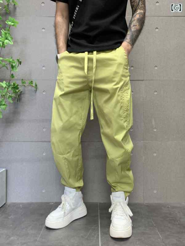 ジョガーパンツ 動きやい 春夏 メンズ カジュアル パンツ ワークウェア レギンス 無地 スポーツ メンズ ズボン さわやか