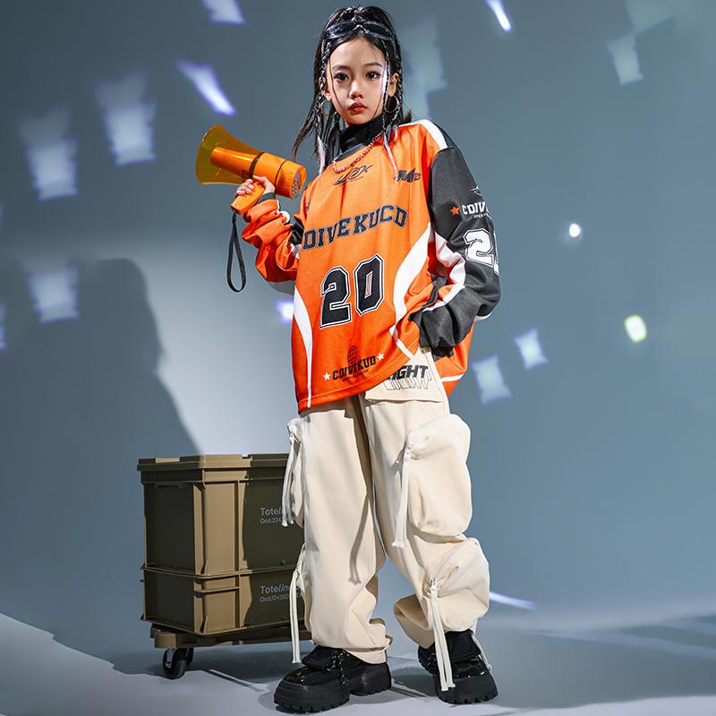 樂天商城 - 子供服 女の子 男の子 トレーナー パンツ コスチューム バンド ダンス ヒップホップ ストリート系 パフォーマンス 衣装 クール かっこいい キッズ