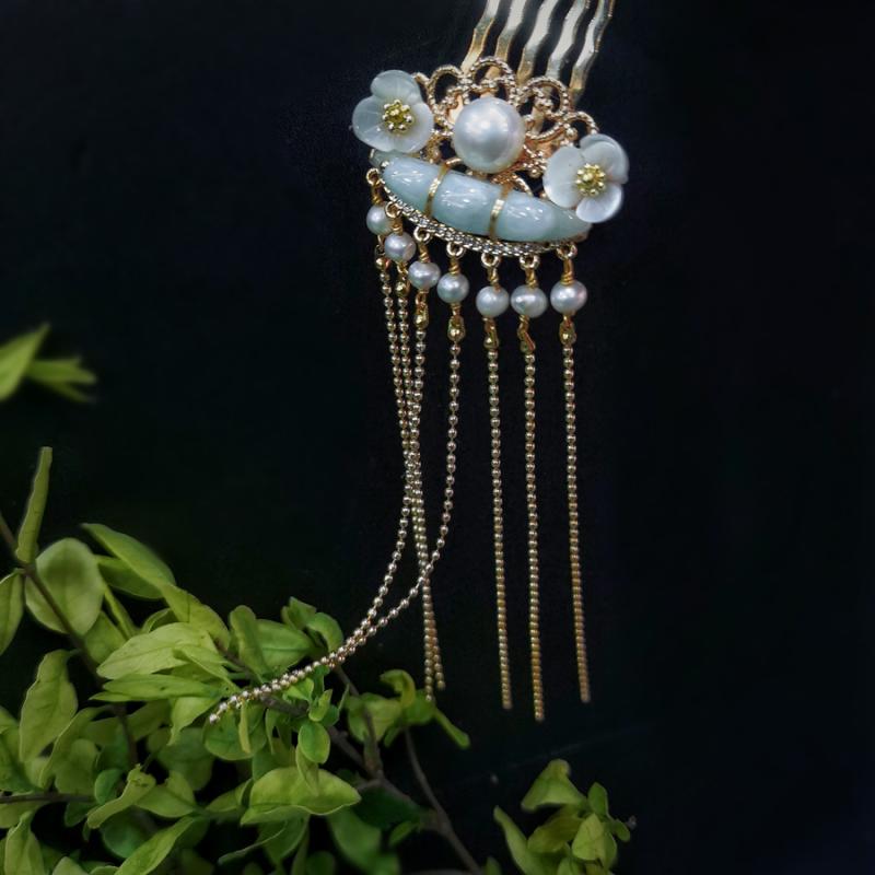 夜会コーム ヘアアクセサリー 頭飾り おしゃれ 上品 シンプル ファッション ヘアアレンジ レディース ライフアイテム デイリー