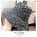 レディース 夏 帽子 日除け アウトドア レジャー 韓国 デイジー 刺繍 フィッシャーマン ハット 女性 薄手 サマー 日焼け防止 旅行 レース 透明