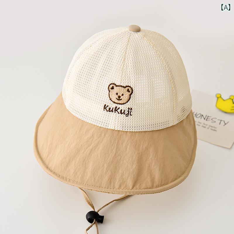 帽子 日よけ かわいい 子供 ベビー サンハット 夏 サンハット 女の子 バケットハット 男の子 サンハット シンプル 快適