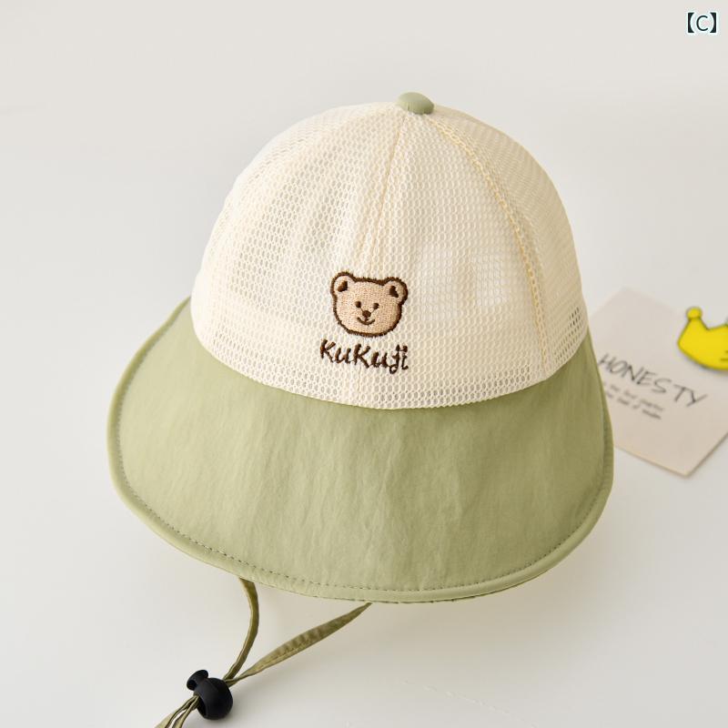 帽子 日よけ かわいい 子供 ベビー サンハット 夏 サンハット 女の子 バケットハット 男の子 サンハット シンプル 快適