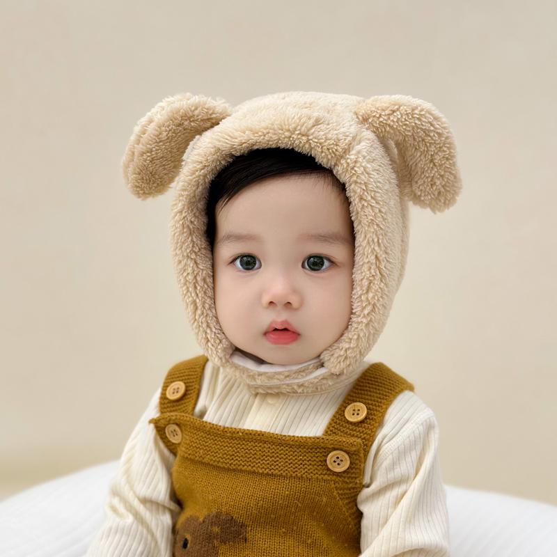Other - キッズ ベビー 子犬 ウール帽子 かわいい 帽子 秋冬 男の子 ぬいぐるみ 暖かい 耳 帽子 女の子 かわいい 新人 保護 帽子 冬 約824ヶ月赤ちゃん頭囲4448CM範囲