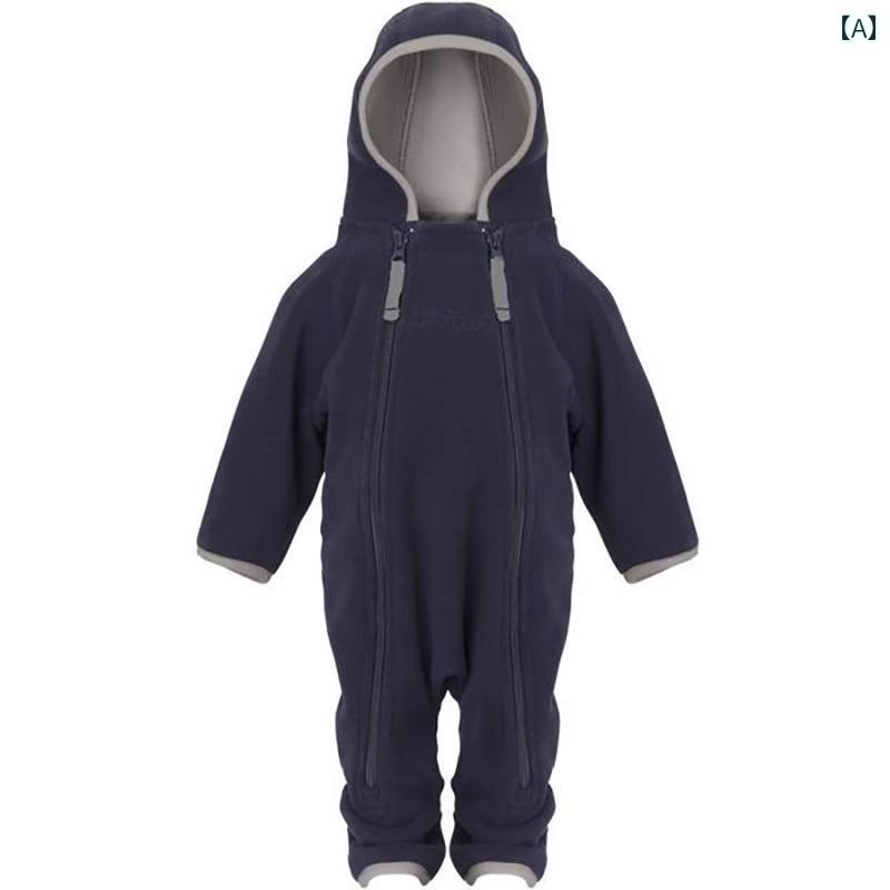 ロンパース カバーオール 子供用 ジャンプ スーツ 両面 ファイン フリース かわいい デンマーク製小 傘..