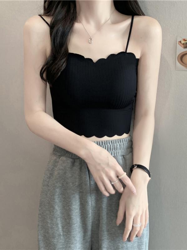 レディース 夏 美しい バックス リング インナーウェア 薄手 冷感 下着 ベスト 胸パッド オール イン ワン アウターウェア チューブ トップス