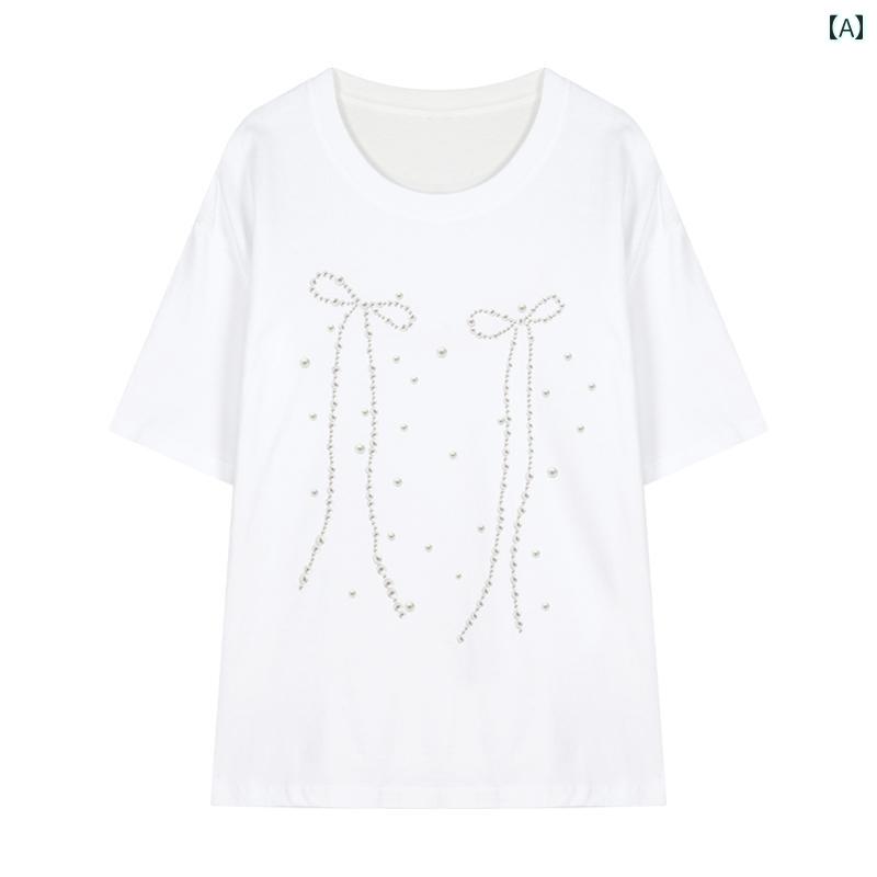 レディース Tシャツ オーバーサイズ 半袖 プリントシャツ カジュアル キュート トップス 夏 レディース