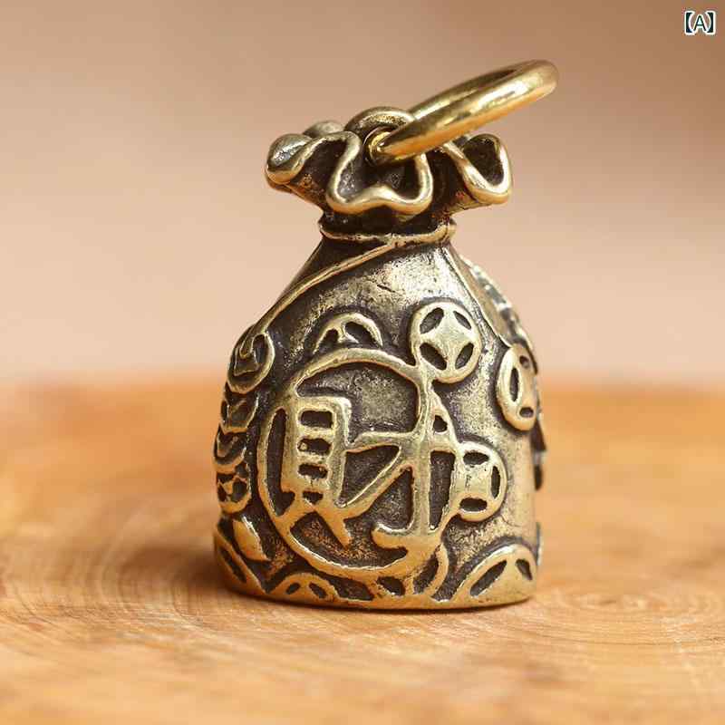 レトロ 車 キーホルダー ペンダント キーアクセサリー キーチェーン ストラップ メンズ レディース兼 チャイナテイスト 装飾品 真鍮