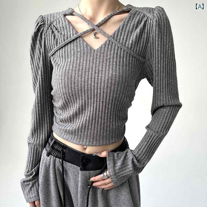 レディース カジュアル トップス ロー エッジ スリム 長袖 セーター 女性 秋 韓国 スタイル 本格的 カーディガン