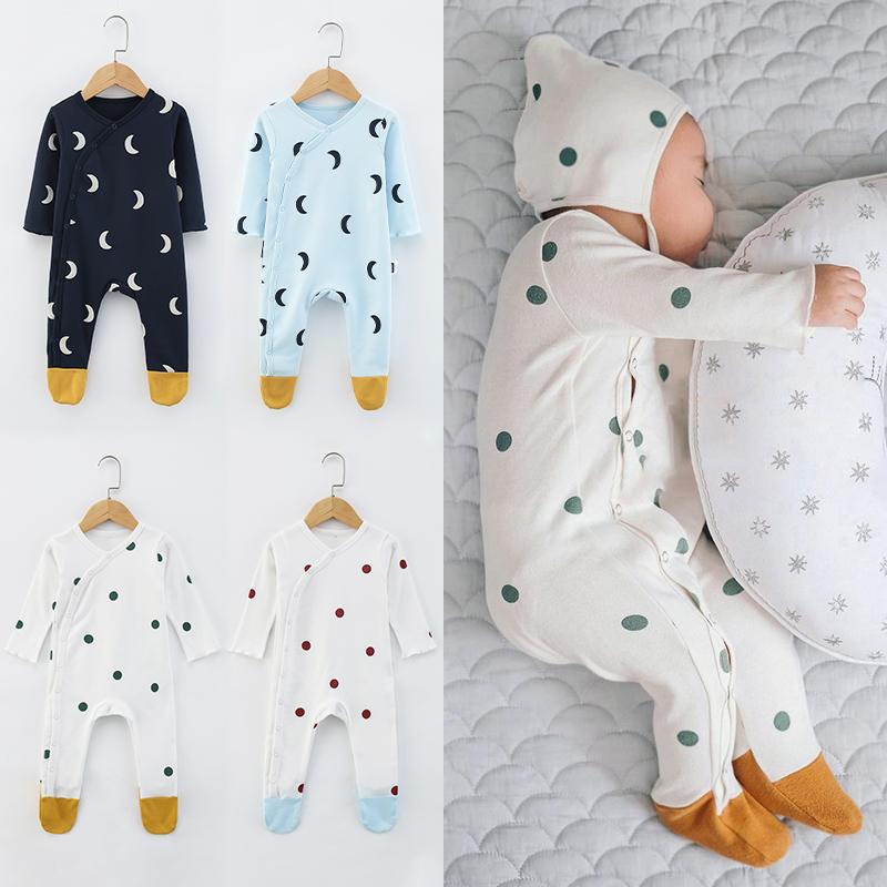 ロンパース カバーオール ベビー 赤ちゃん 女の子 男の子 ベビー服 つぎ ジャンプスーツ コットン 春秋 かわいい