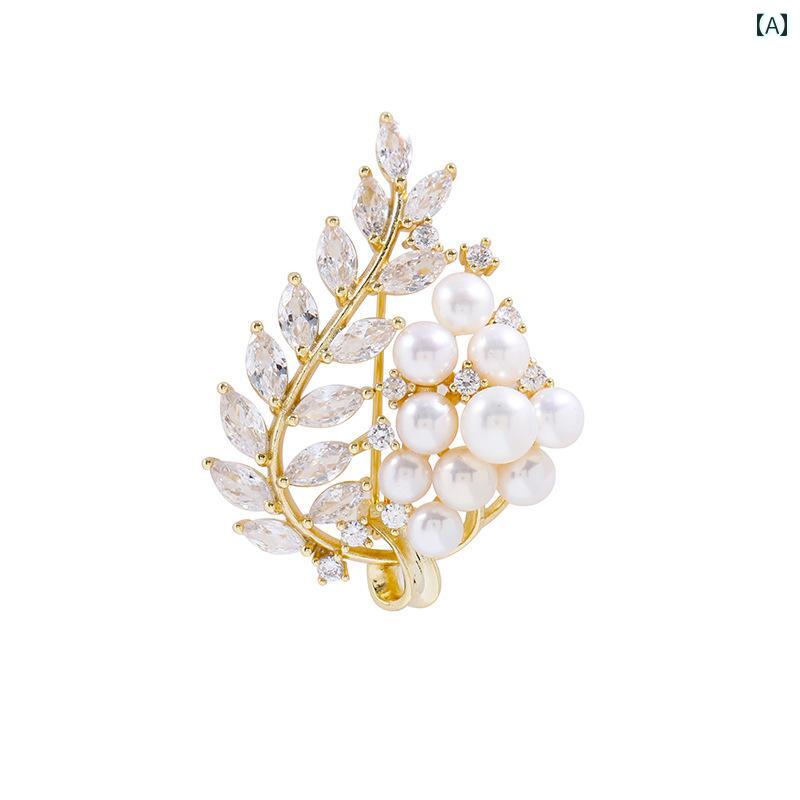 ブローチ 上品 セレモニー 麦 耳 ブローチ 高級感 フェミニン レトロ 高級感 コサージュ メタル ウェディング スーツ 洋服 ピン 高級感