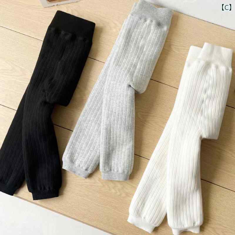 パンツ ガールズ用 ベルベット 厚手 レギンス 子羊 冬 アウター 女児 赤ちゃん 綿 子供用 ワンピース ズボン 3