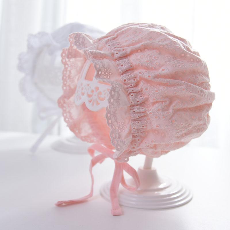 ベビー ファッション 帽子 キャップ 小物 レース ソフト フリル 衣料品 頭 ヘッド 保護 かわいい 幼児 ..