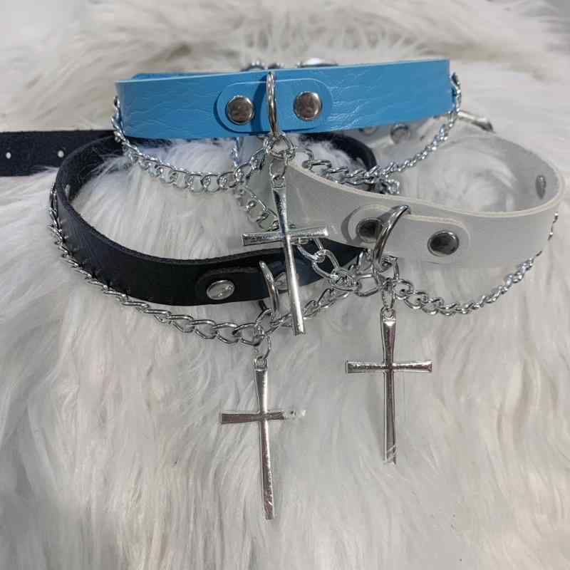 チョーカー 首輪 ゴシック レディース レディース アクセサリー 小物 ネックレス 量産型 地雷系 女の子 かわいい クロス