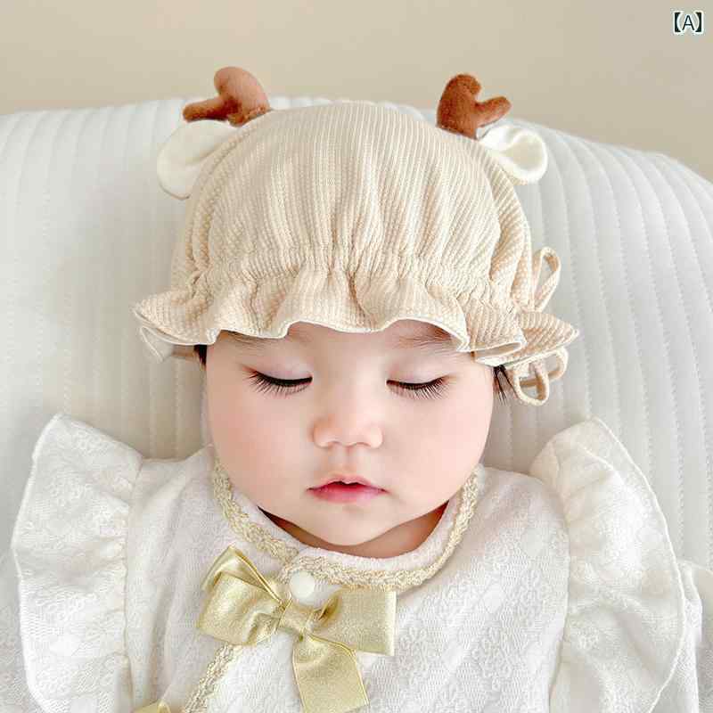 帽子 ベビー 赤ちゃん かわいい 春秋 男の子 女の子 キュート 新生児 幼児 つば 日...