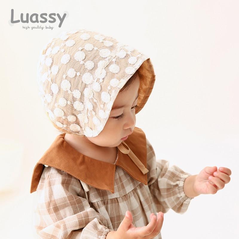 ベビー 帽子 春秋 薄手 赤ちゃん かわいい 新生児 キャップ 幼児 女の子 コットン 韓国 女児 アプリコ..