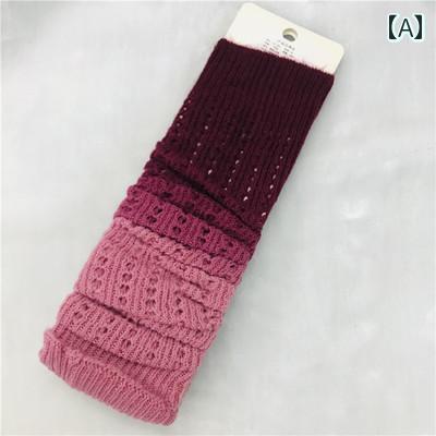 セキュアデポのソックス ベリーダンス春夏 グラデーション ダンス 練習 ソックス 滑りにくい フット ソックス ストッキング レッグウォーマー｜アングル2
