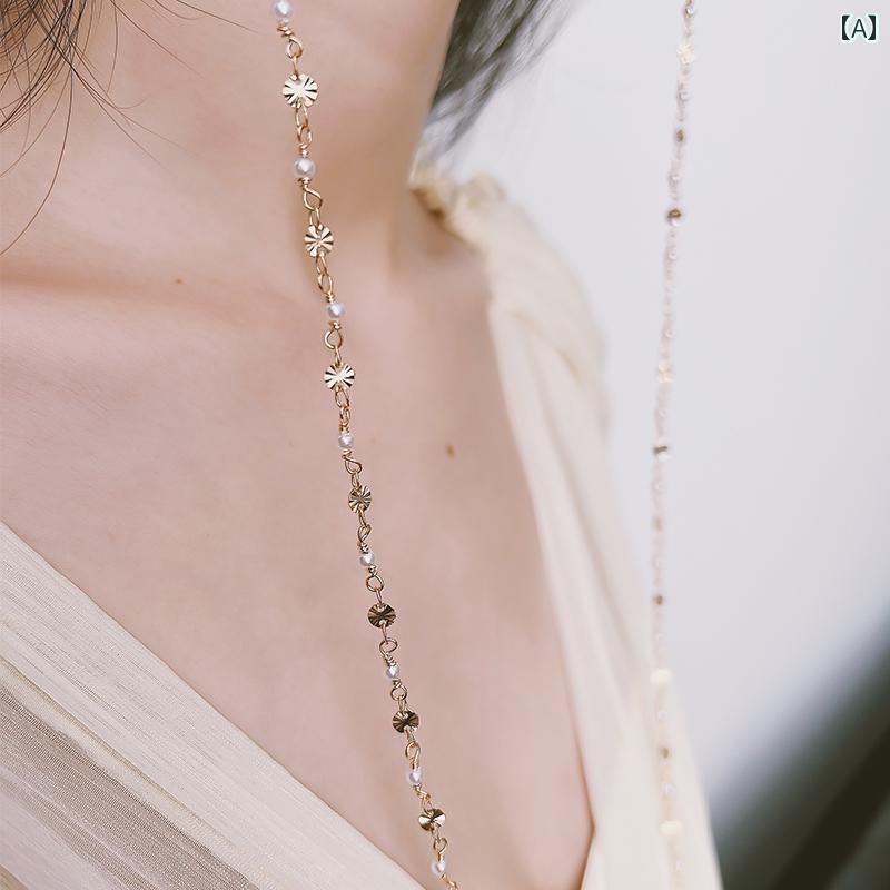 メガネチェーン マスク メガネ ストラップ アクセサリー サングラスチェーン おしゃれ 個性 落下 紛失..