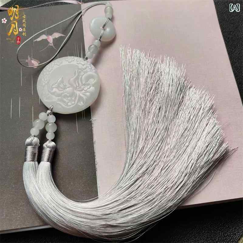 タッセル おしゃれ ストラップ レディース メンズ オールシーズン 中華風 アクセサリー ロング ダブル ウエスト ペンダント レトロ アンティーク