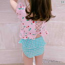 夏 水着 キッズ リゾート プール ビーチ 水泳 水遊び 子供用 スイムウェア 女の子 かわいい 女児 赤ちゃん スプリット フライング エッジ チェリー 小さい プリンセス