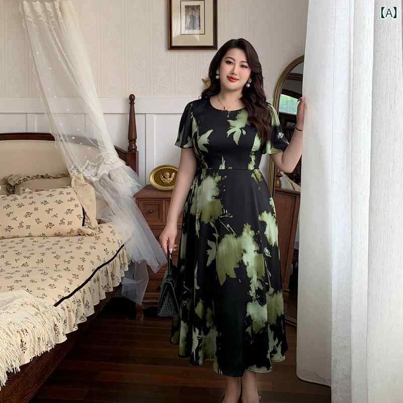 ワンピース ドレス 大きめサイズ ぽっちゃり エレガント おしゃれ スタイリッシュ きれいめ 上品 レディース ファッション 夏