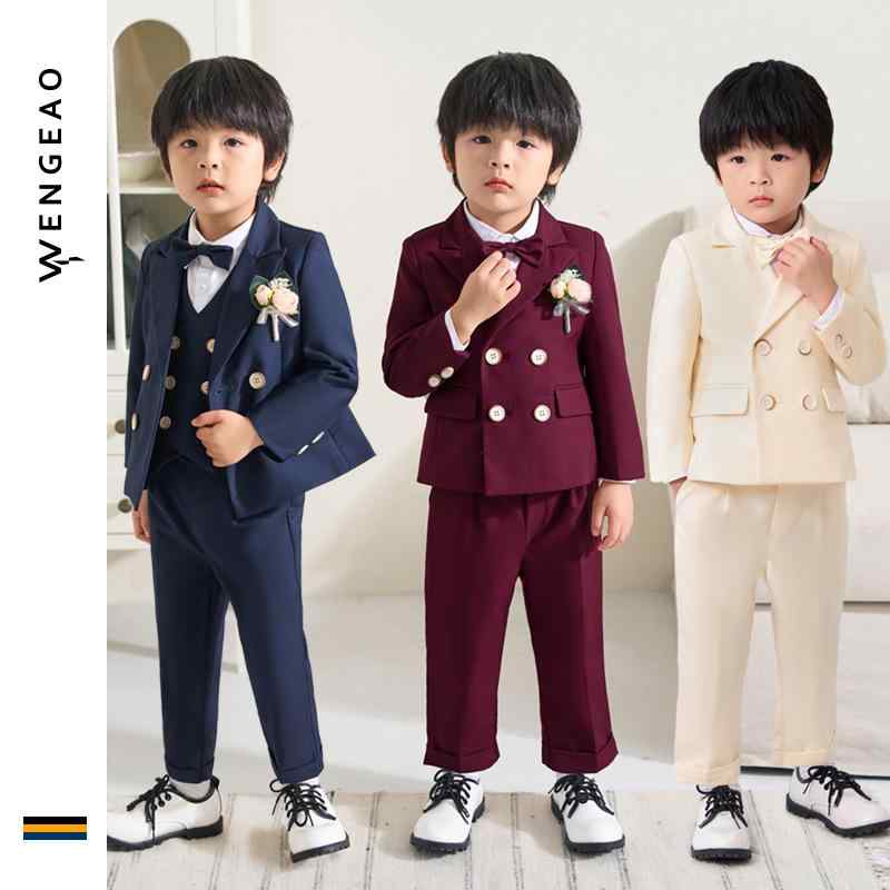 樂天商城 - スーツ キッズ 子供 おしゃれ ファッション 男の子 春秋 ドレス スタイリッシュ 英国風 フラワーガール 結婚式 ブリティッシュ パーティ パフォーマンス