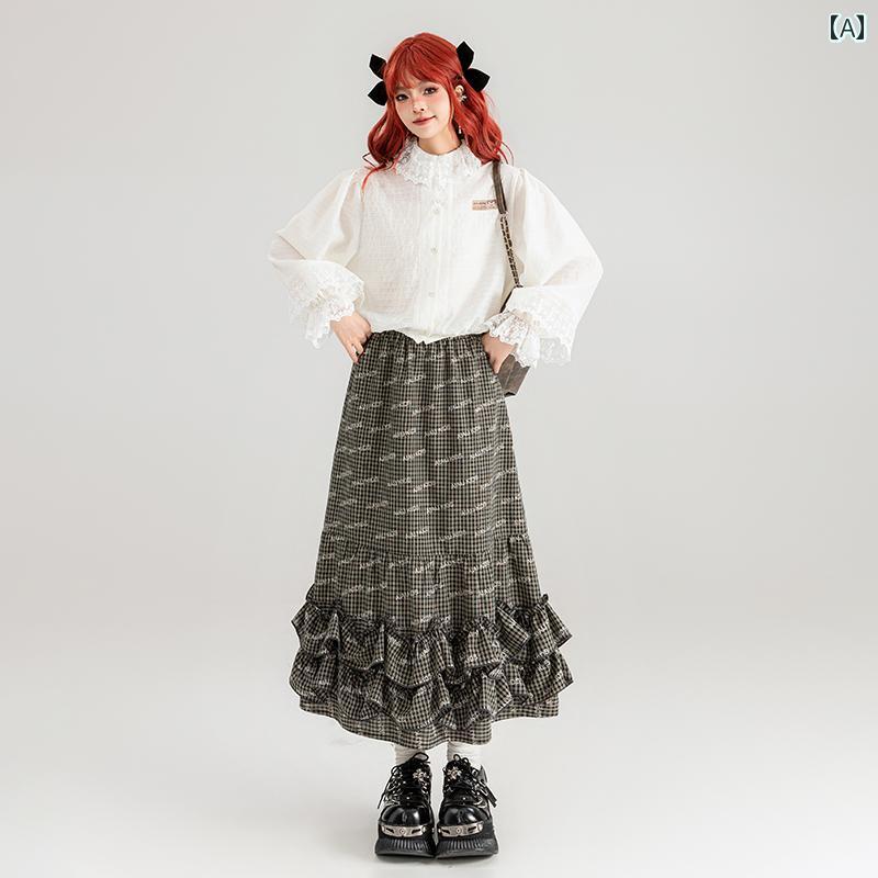 長袖レースシャツ トップス ホワイト 秋 ゆったり パフスリーブ ガーリー フェアリー レイヤード おしゃれ かわいい バレエコア モテ服..