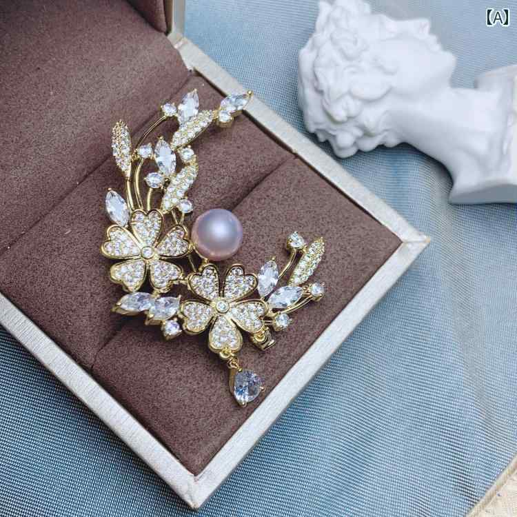 レディース アクセサリー DIY ※パールなし 空ホルダー 半完成品 パール ムーン ブ...
