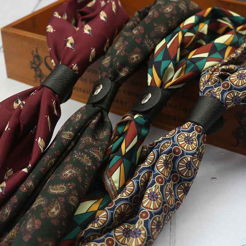 カーキ レトロ メンズ スカーフ ボタン アメリカン プリント スクエア スカーフ アーミーグリーン ワイ..