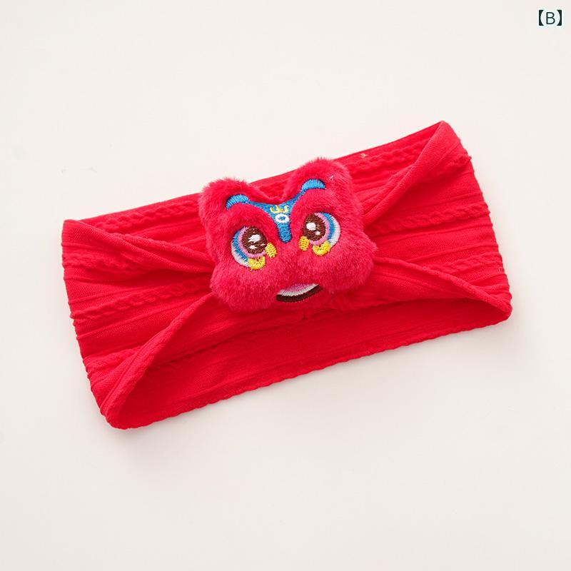 セキュアデポのヘッドバンド 頭保護 新生児 帽子 赤 ベビー ハット 赤ちゃん かわいい カチューシャ キャップ｜アングル2