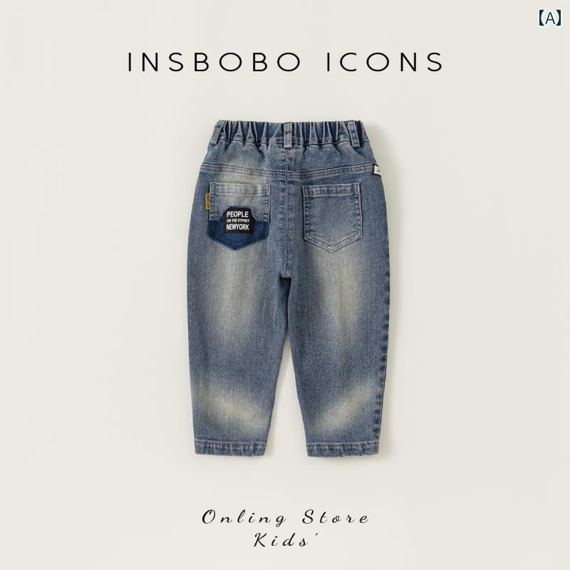 子供服 女の子 男の子 ジーンズ ジーパン カジュアルジーンズ 春秋 かわいい おしゃれ アウトドア 通園 ホームウェア キッズ