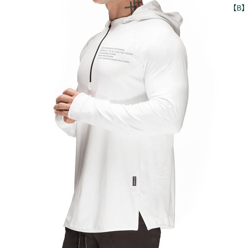 パーカー メンズ 欧米 ランニング タイツ フィットネスウェア 春秋 速乾 服 大きいサイズ 長袖 トレーニングウェア