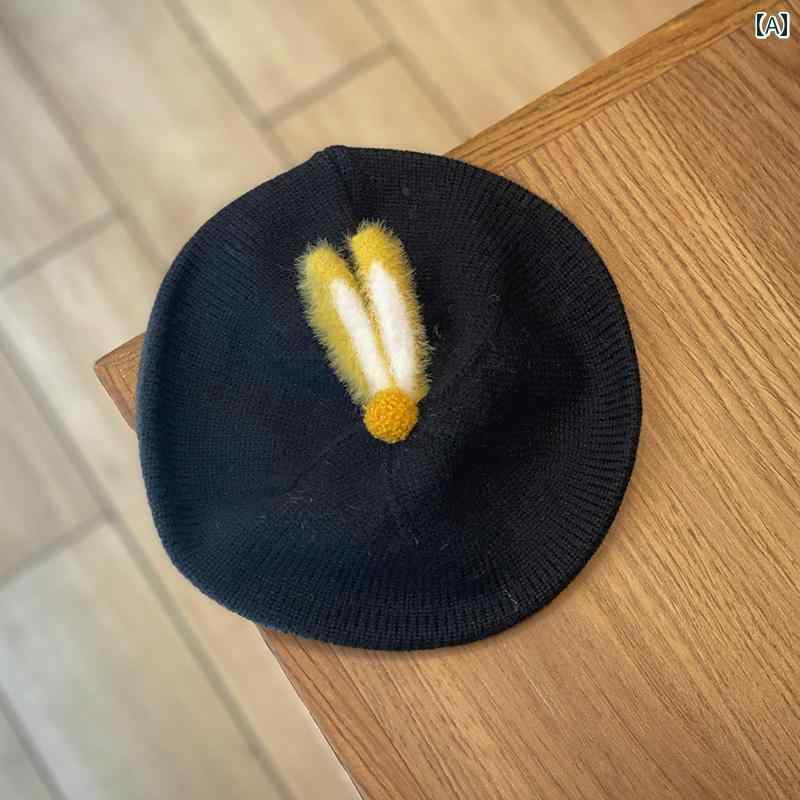 Other - ニット帽 かわいい 画家帽子 キッズ 子供用 春秋 ガールズ用 ベレー 帽 キュート ボーイズ用 ニット ウール 秋冬 個性的 ウエスタンスタイル