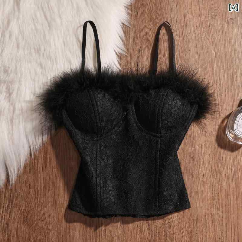 キャミソール ノースリーブ ショート丈 胸パッド タイトフィット スリム 女の子 トップス モダン セクシー 魅惑 アーバン レディース