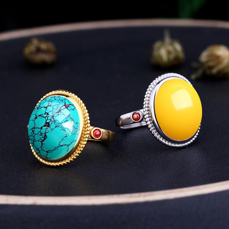 指輪 空枠 リング レディース スター リング シルバー 空 ビーズ ワックス ターコイズ アンバー オープ..