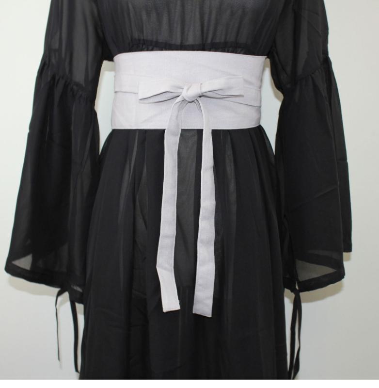 レディース ベルト 布 帯 幅広 ワイド ウエストバンド 和風 中華風 無地 レトロ リボン ストラップ シ..