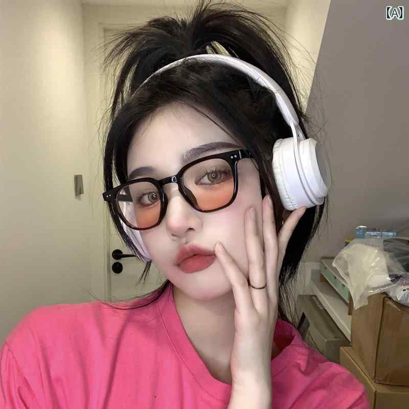 サングラス おしゃれ レトロ グラデーション ピンク 黒 フレーム ブラッシュ メガネ スクエア 小顔 ガールズ 初恋 ハイエンド