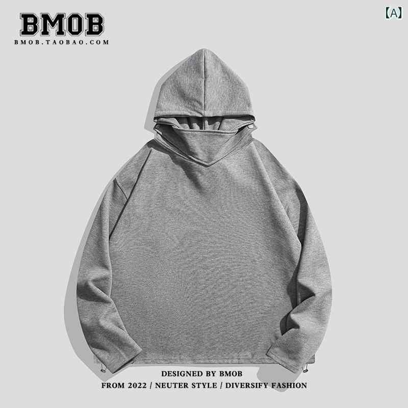 ジャケット パーカー おしゃれ かっこいい メンズ 無地 フード付き スウェットシャツ 春秋 カジュアル アメリカン ストリート 機能的