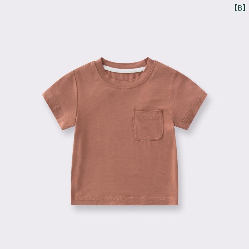 Tシャツ 半袖 ベビー服 シンプル カジュアル かわいい ベビー 赤ちゃん キッズ 乳...