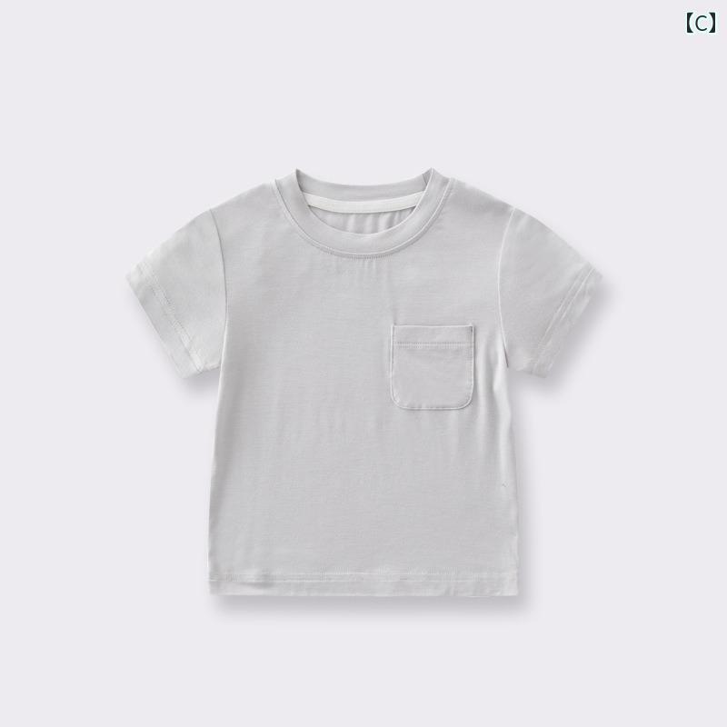 Tシャツ 半袖 ベビー服 シンプル カジュアル かわいい ベビー 赤ちゃん キッズ 乳...