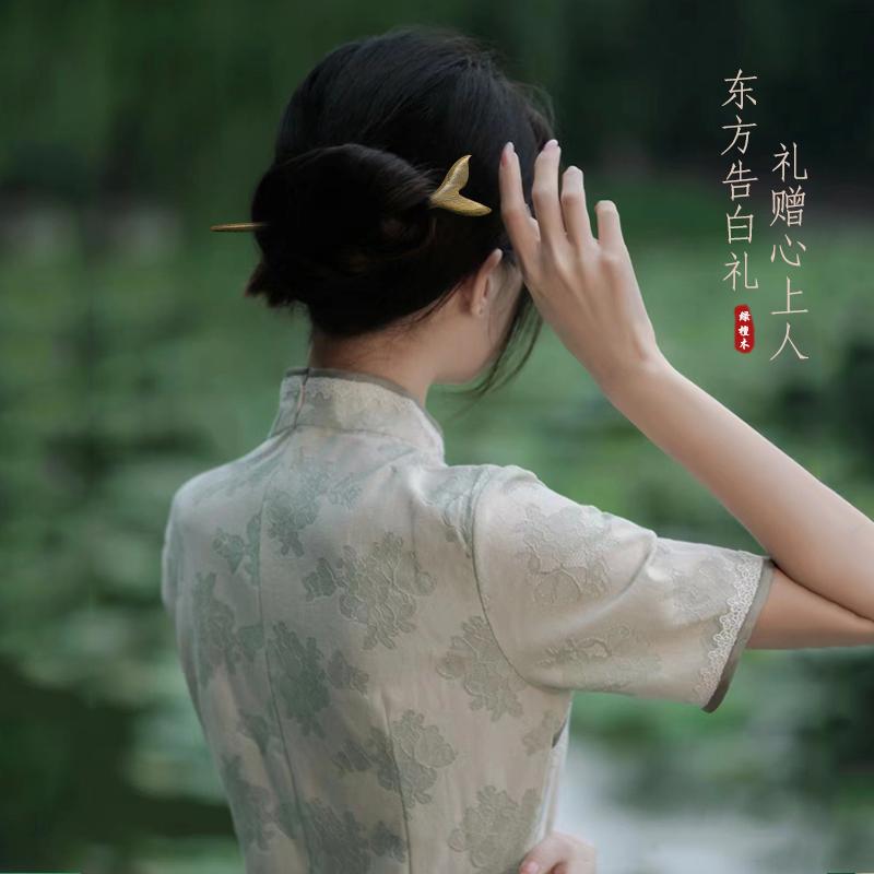 ヘアアクセサリー かんざし ヘアピン 木 頭 髪飾り 中華風 手工 髪留め 大人式 母の日 ギフト レトロ おしゃれ 簪 レトロ レディース シンプル クラシカ...