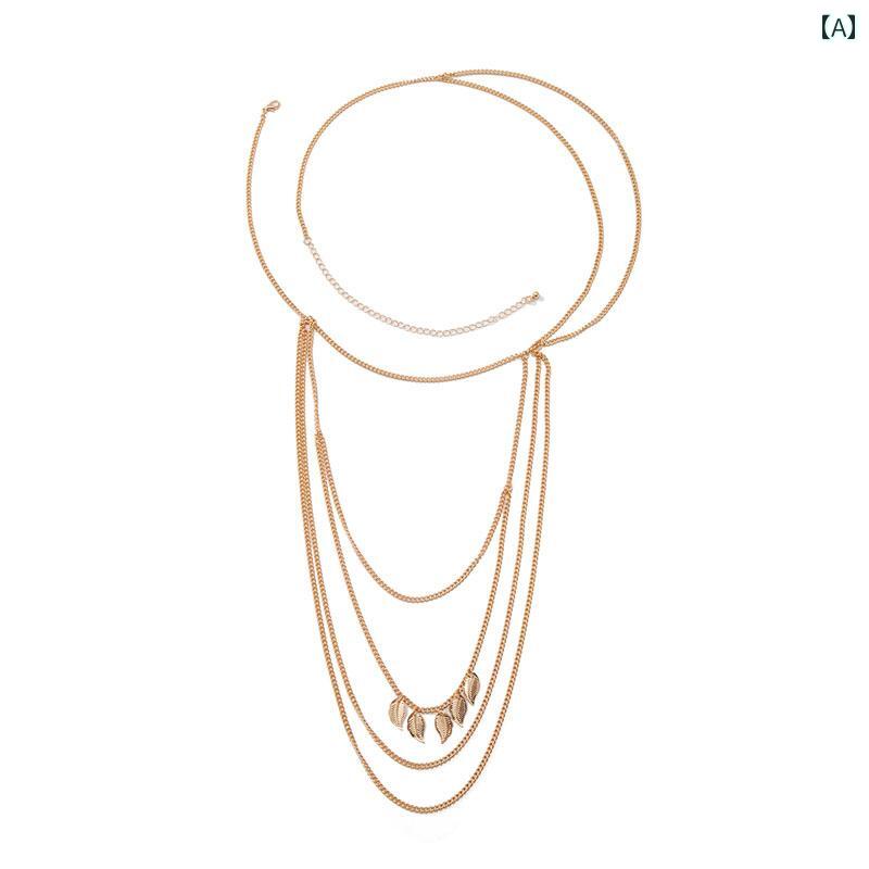 ボディチェーン ビキニ 水着 ベリーダンス アクセ ボディーチェーン アクセサリー シンプル アクセント ワンポイント おしゃれアイテム レディース ファッション 夏